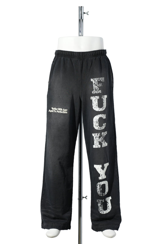 FUCK YOU SWEATPANTS / FADED BLACK