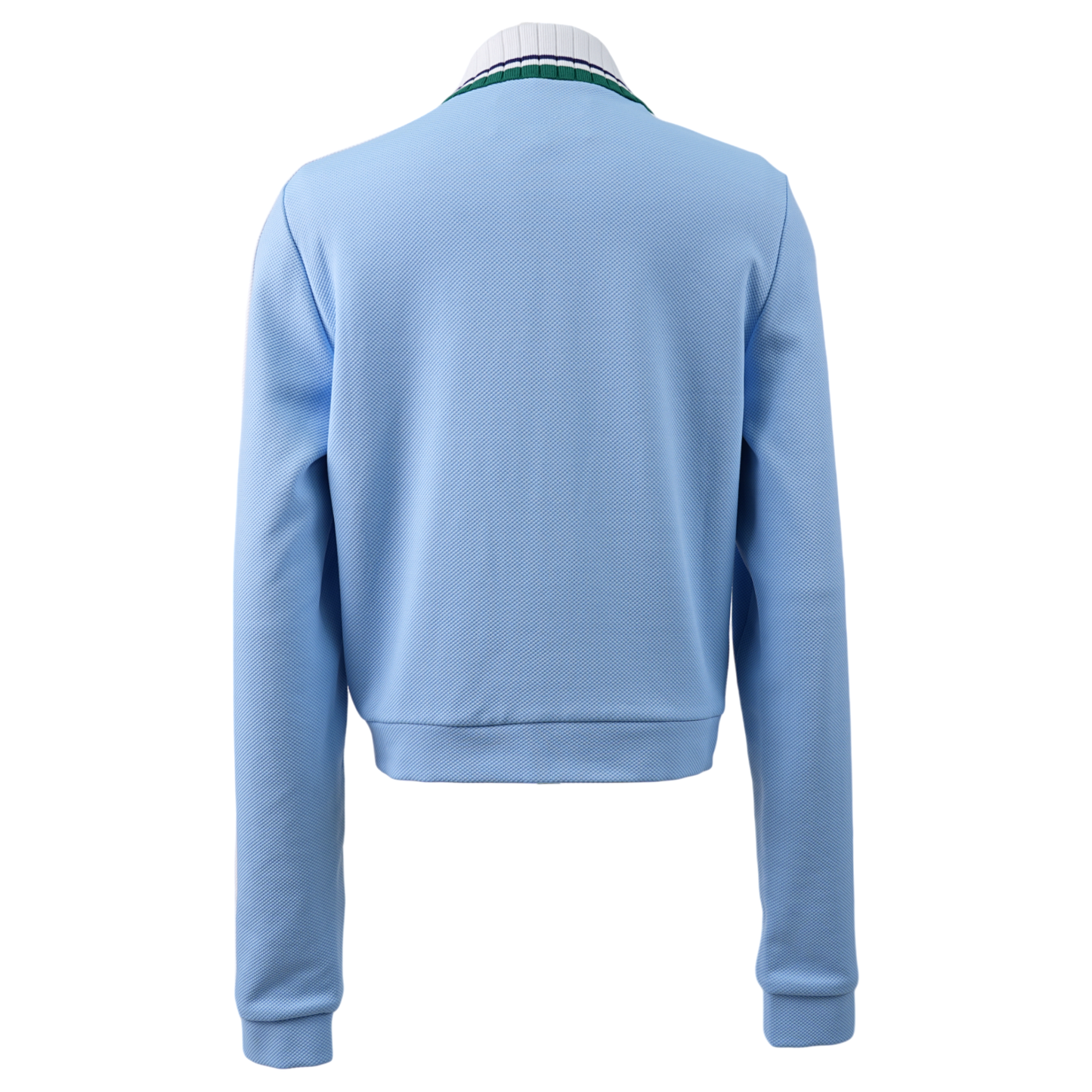 WOMENS CONTRAST FRONT YOKE TRACK TOP / CSB116:PALE BLUE