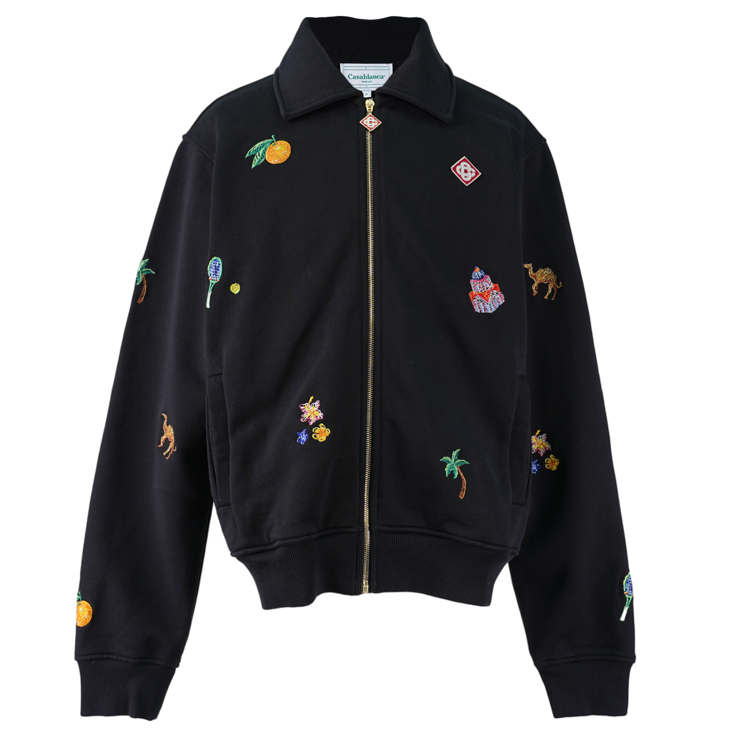 ELEMENTS EN CRAYON EMBROIDERED TRACK JACKET / CSB564:ELEMENTS EN CRAYON