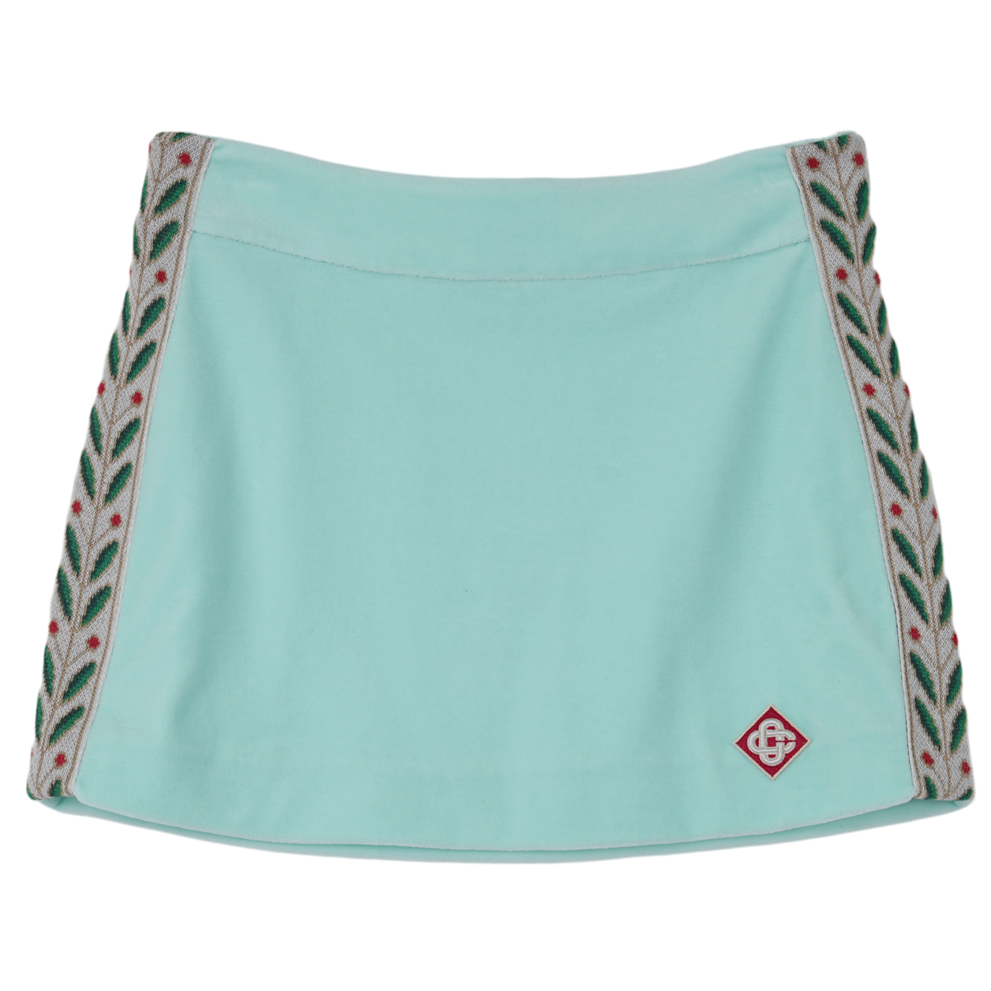 LAUREL VELOUR MINI SKIRT / CSB005:MINT