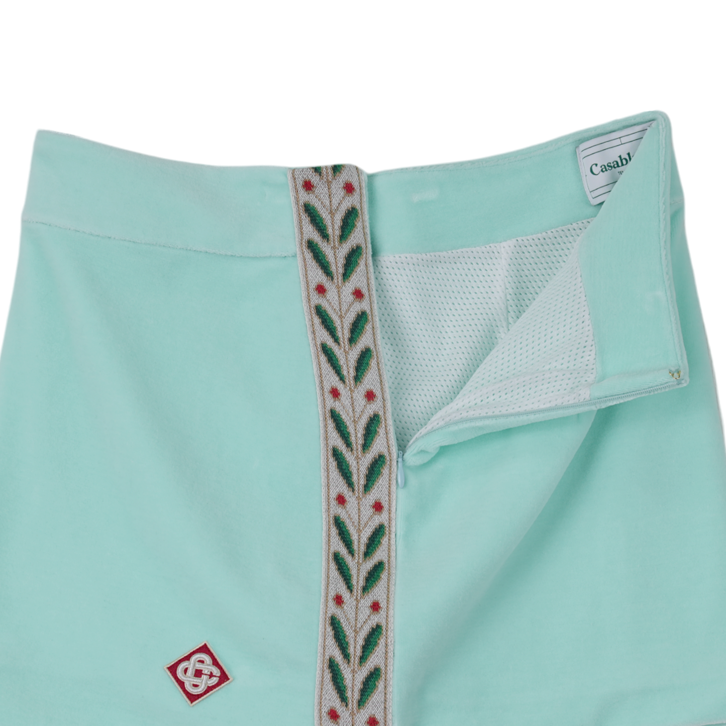 LAUREL VELOUR MINI SKIRT / CSB005:MINT