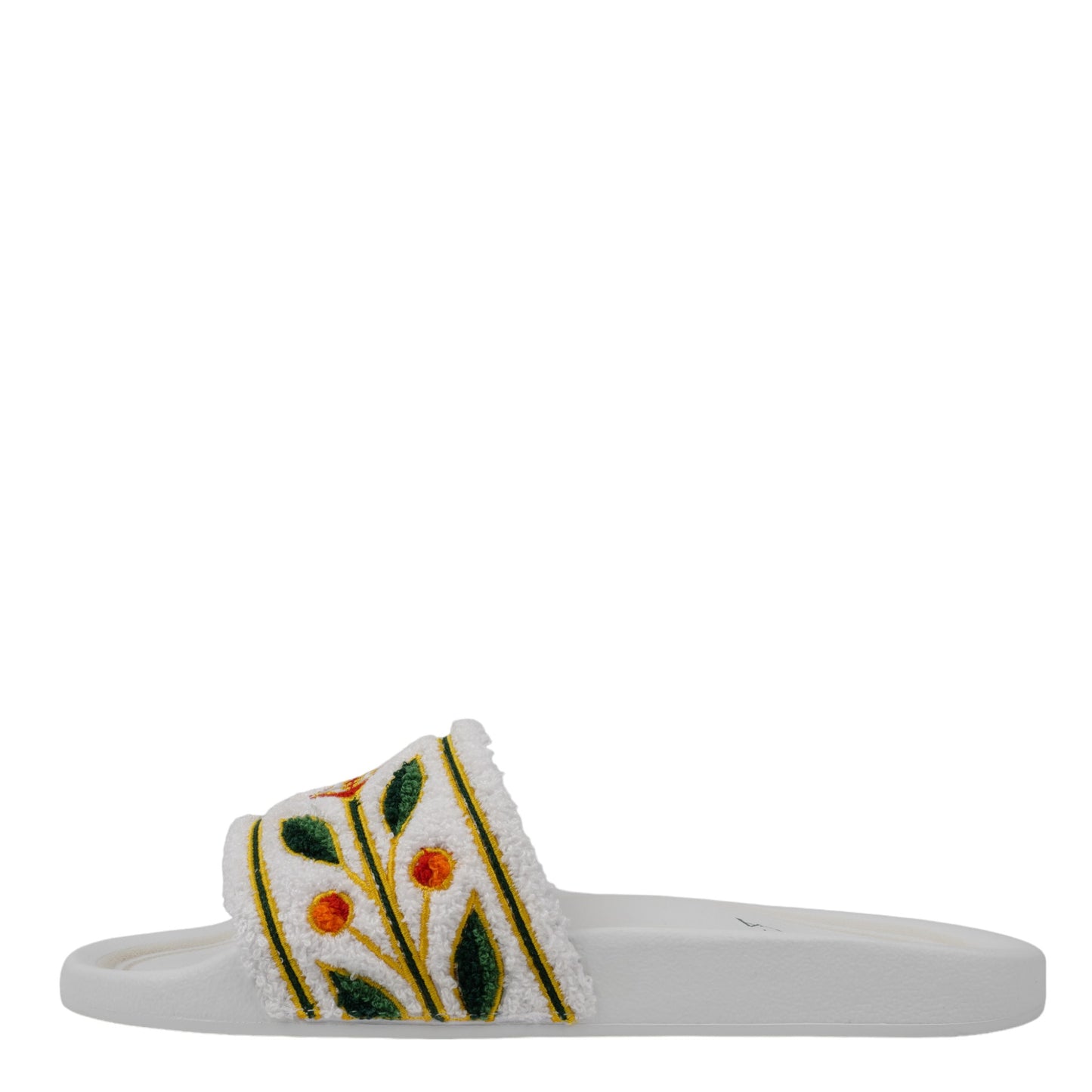 EMBROIDERED TERRY SLIDER / 010:WHITE