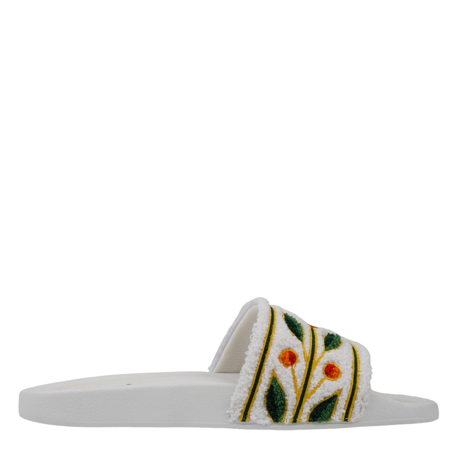 EMBROIDERED TERRY SLIDER / 010:WHITE