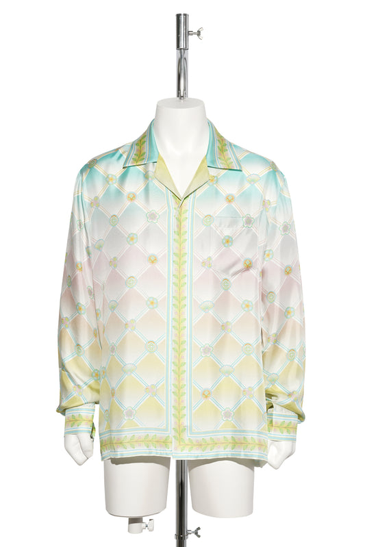 CUBAN COLLAR LONG SLEEVE SHIRT / CSB732:CANDY ICONS