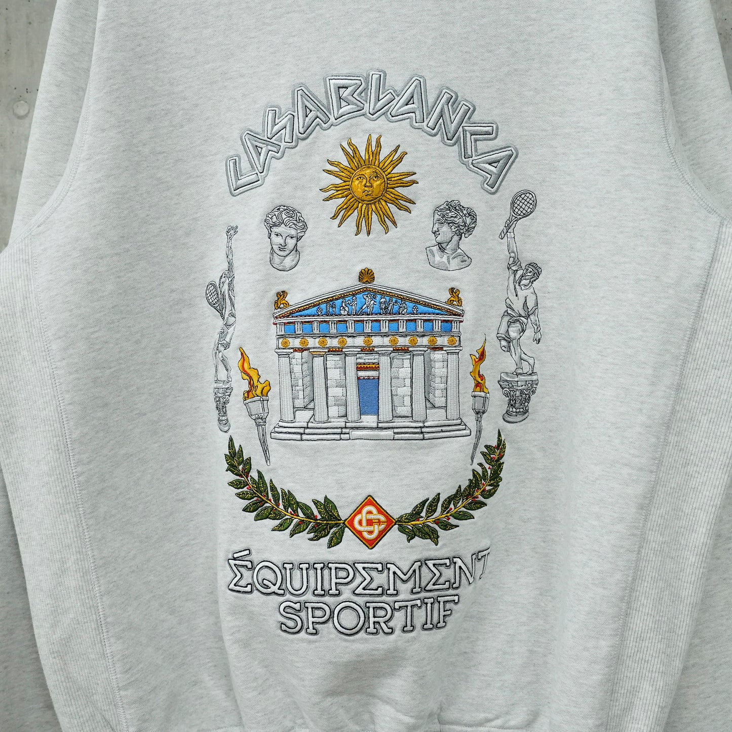 LE TEMPLE DU EMBROIDERED SWEATSHIRT / CSB604:LE TEMPLE DU SPORT