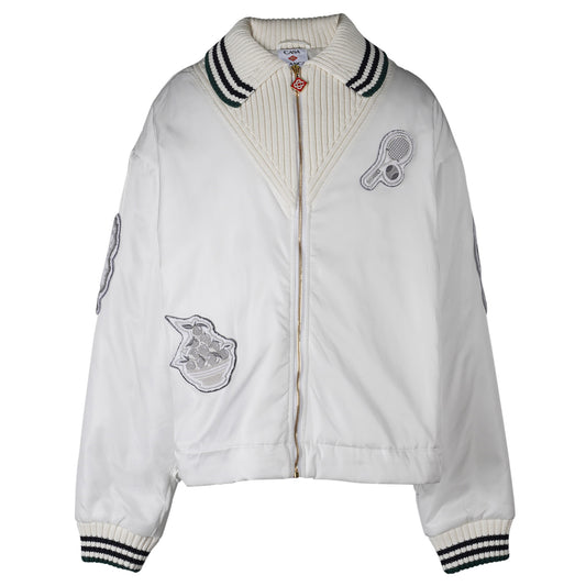 MENS NYLON COACH JACKET / CSB140:BRIGHT WHITE