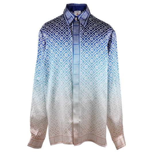 CLASSIC COLLAR LONG SLEEVE SHIRT / CSB350:BLUE GRADIENT