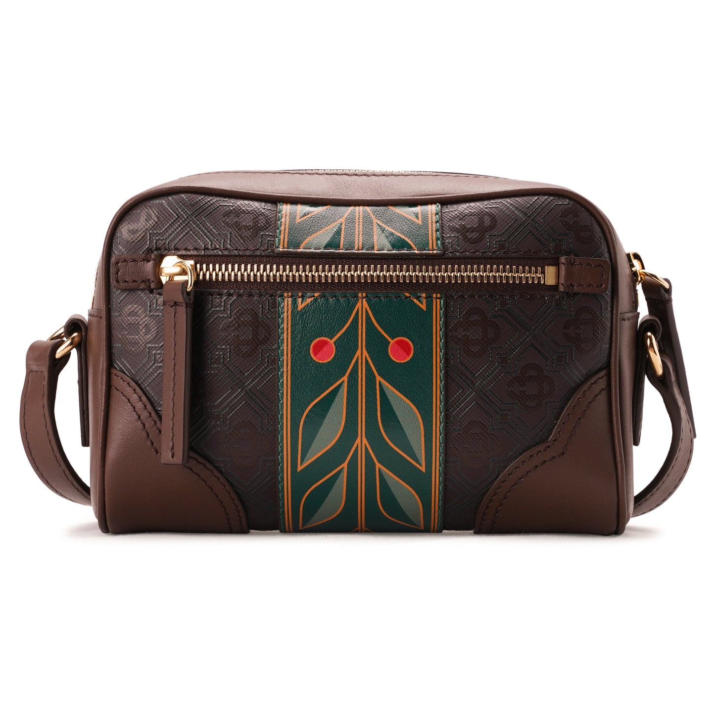 MONOGRAM CROSSBODY BAG / CSB013:BROWN