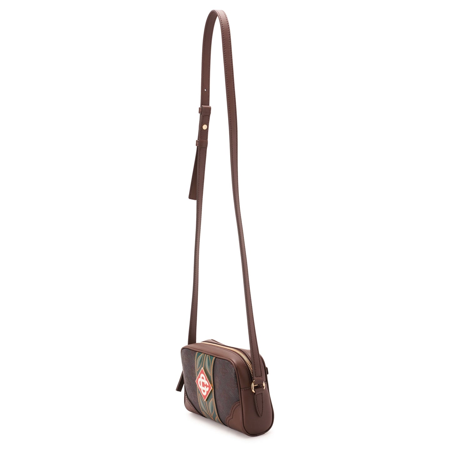 MONOGRAM CROSSBODY BAG / CSB013:BROWN