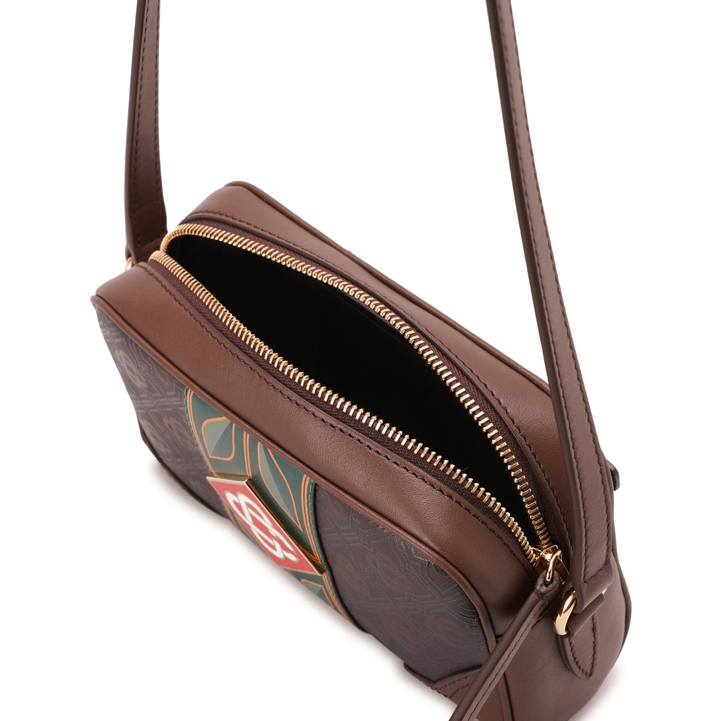 MONOGRAM CROSSBODY BAG / CSB013:BROWN