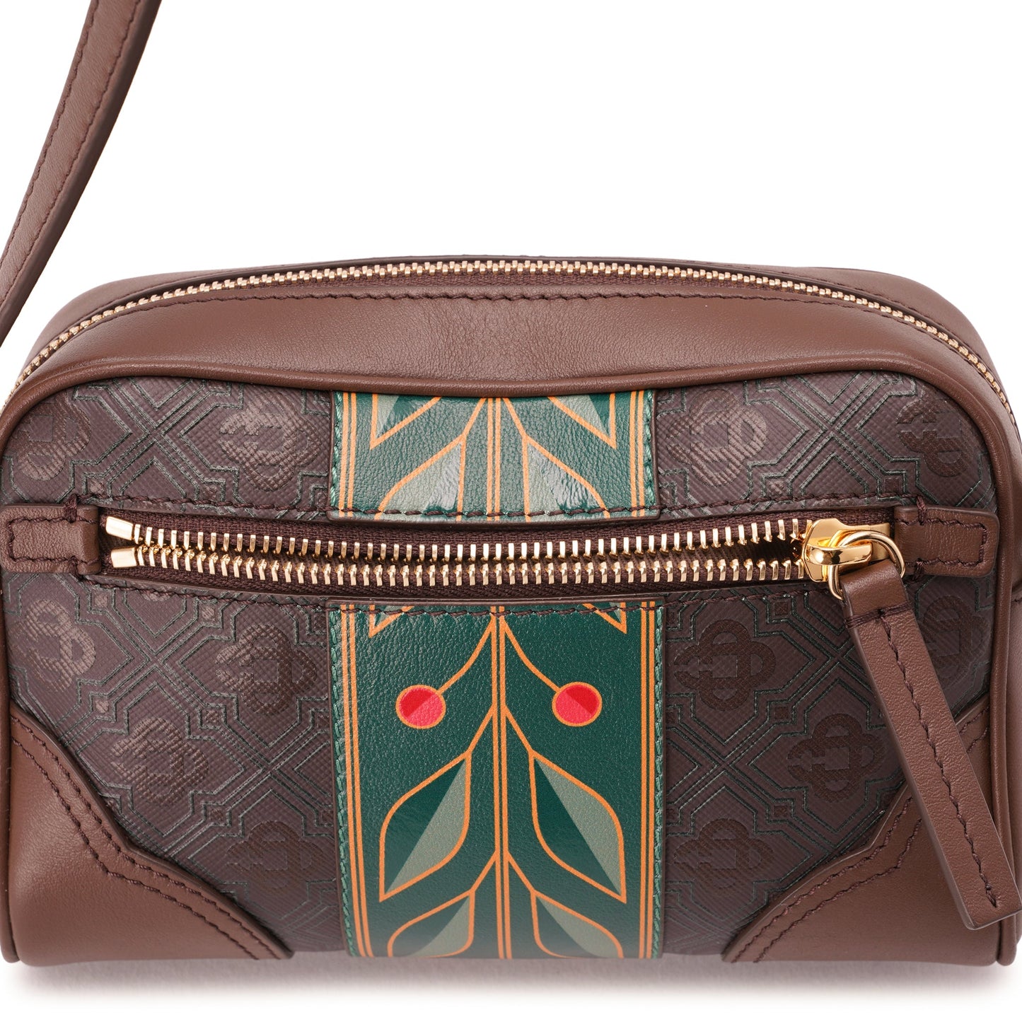 MONOGRAM CROSSBODY BAG / CSB013:BROWN