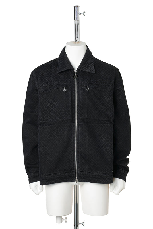 BLACK MONOGRAM JACKET / CSB001:BLACK