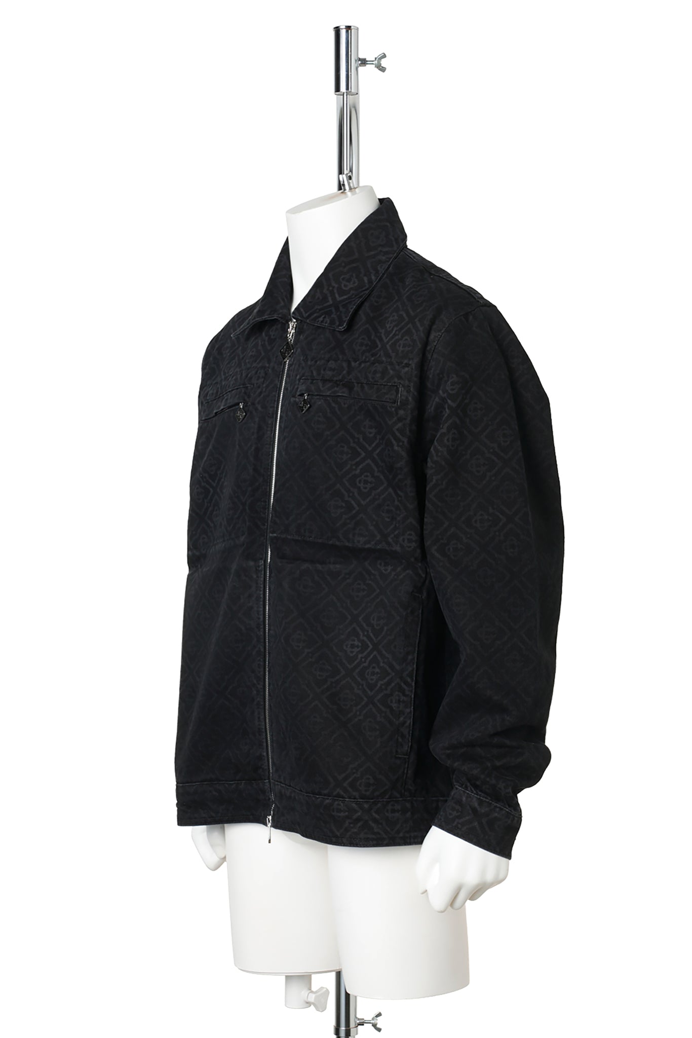 BLACK MONOGRAM JACKET / CSB001:BLACK
