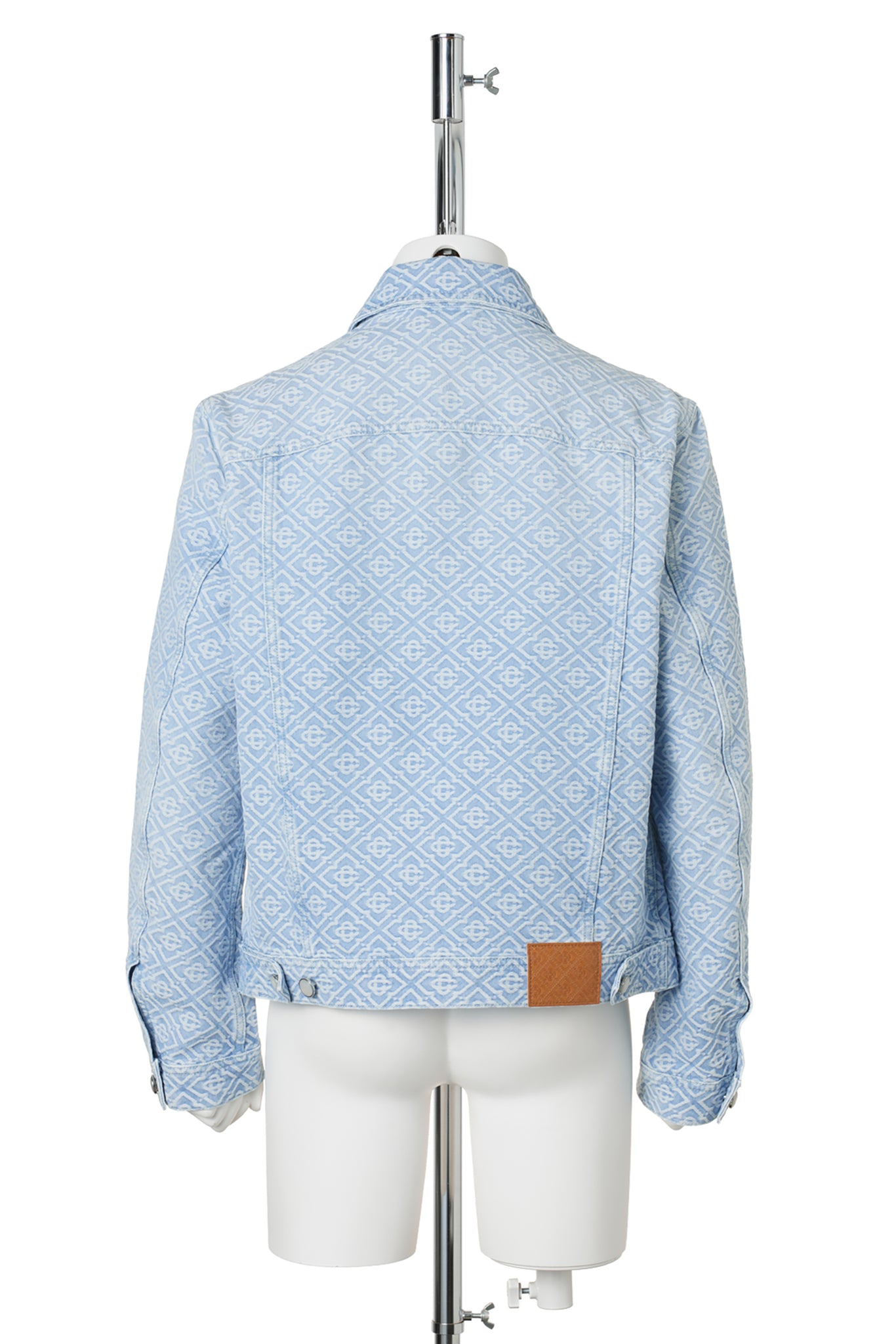 WASHED MONOGRAM DENIM JACKET / CSB004:LIGHT BLUE