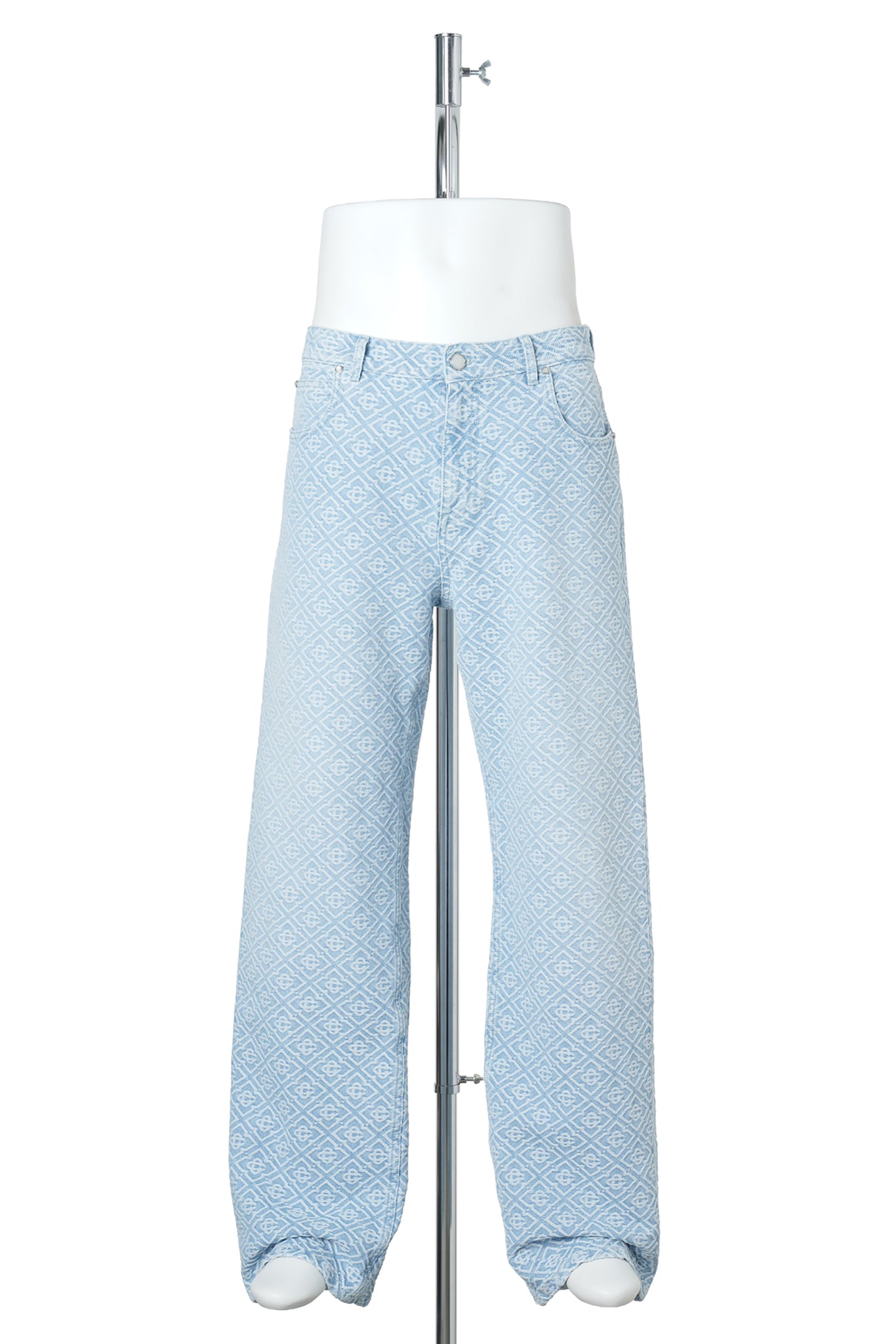 WASHED MONOGRAM JEANS / CSB004:LIGHT BLUE