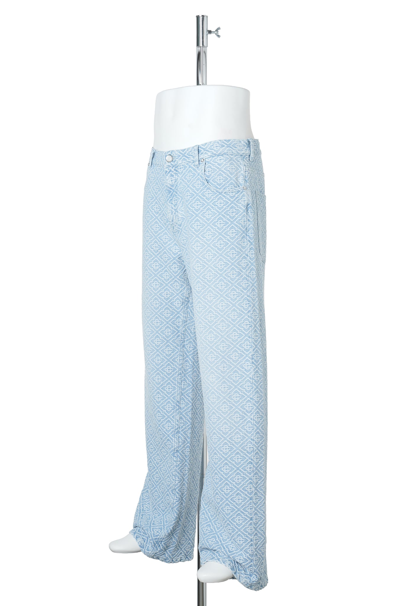 WASHED MONOGRAM JEANS / CSB004:LIGHT BLUE