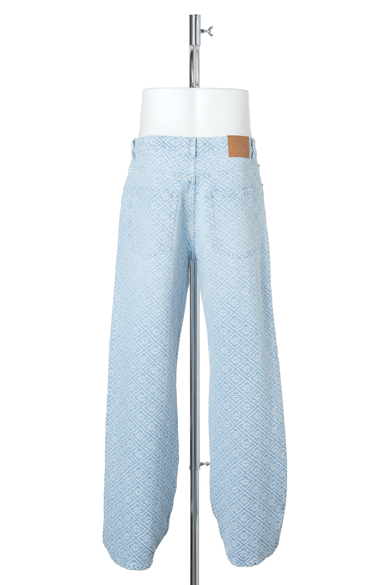 WASHED MONOGRAM JEANS / CSB004:LIGHT BLUE