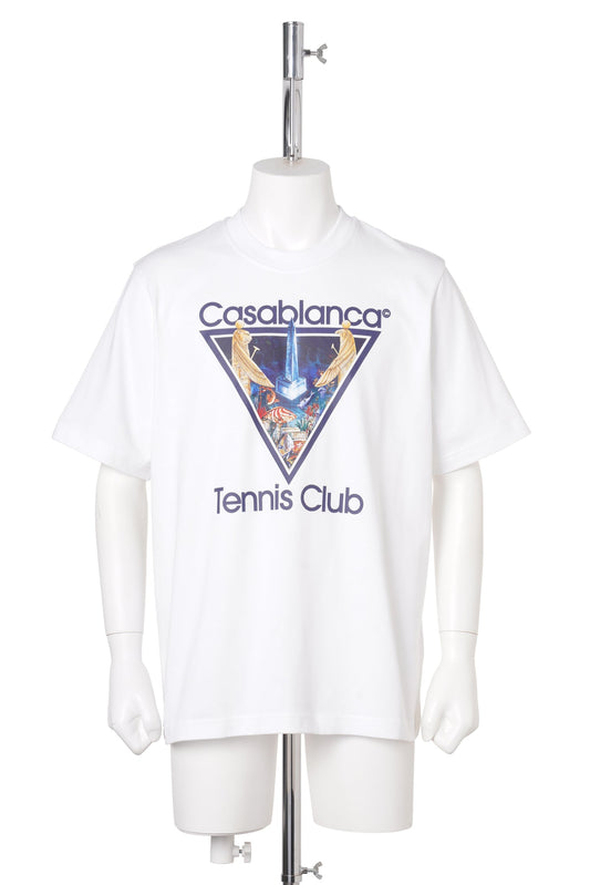 MONDE PERDU TENNIS CLUB ICON PRINTED CLASSIC T-SHIRT / CSB377:MONDE PERDU TENNIS C