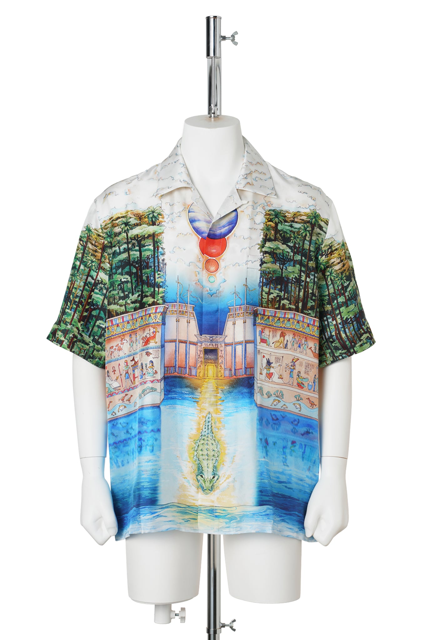 TROMPE L’OEIL CUBAN COLLAR SS SHIRT / CSB203:TROMPE L’OEIL