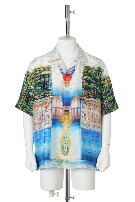 TROMPE L’OEIL CUBAN COLLAR SS SHIRT / CSB203:TROMPE L’OEIL