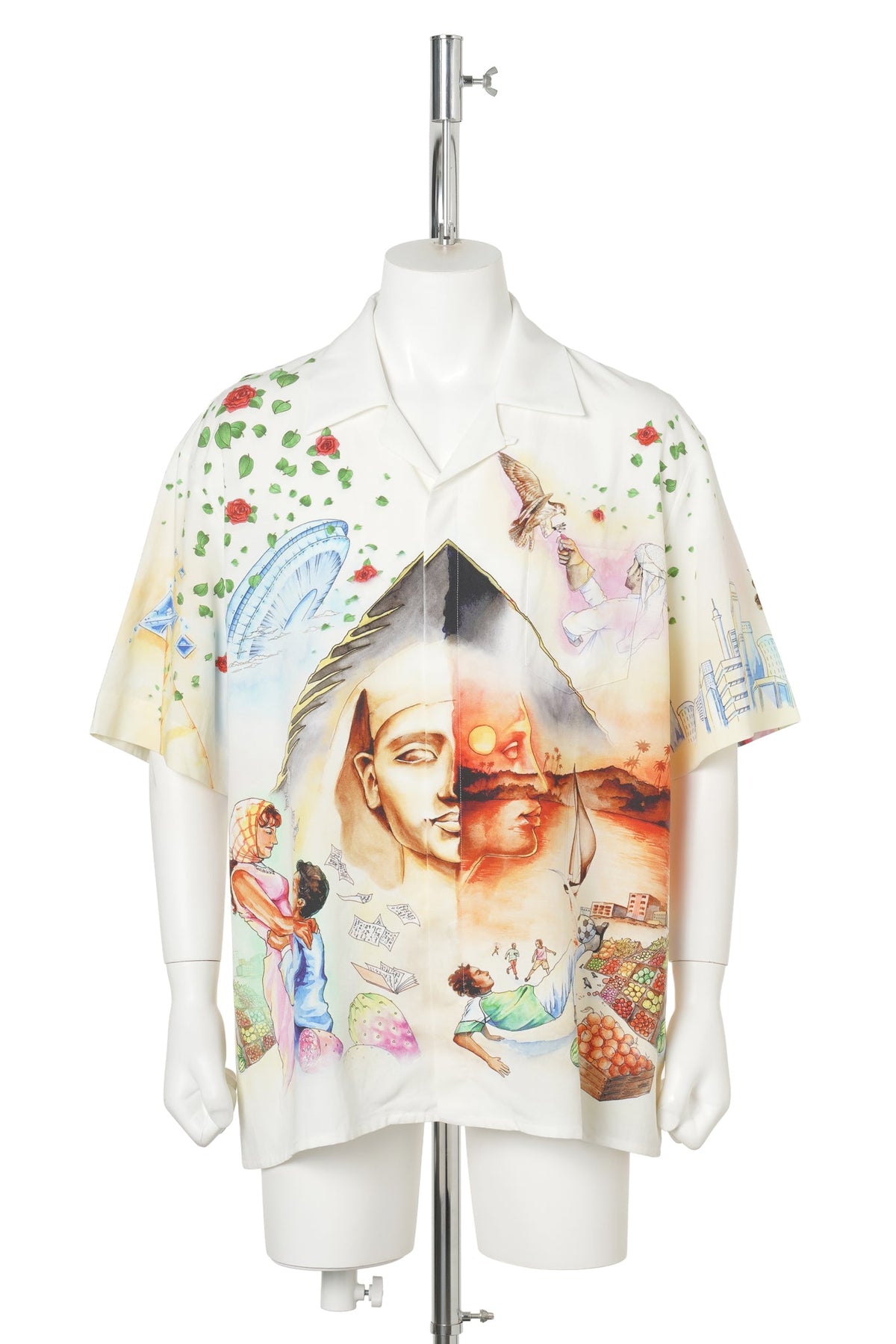 CUBAN COLLAR SS SHIRT / CSB226:ARTS EGYPTIENS