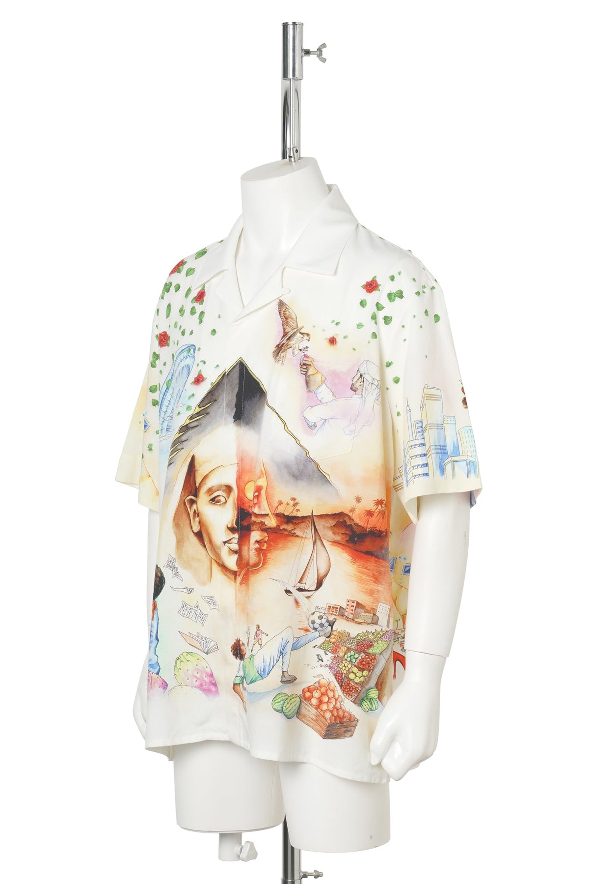 CUBAN COLLAR SS SHIRT / CSB226:ARTS EGYPTIENS