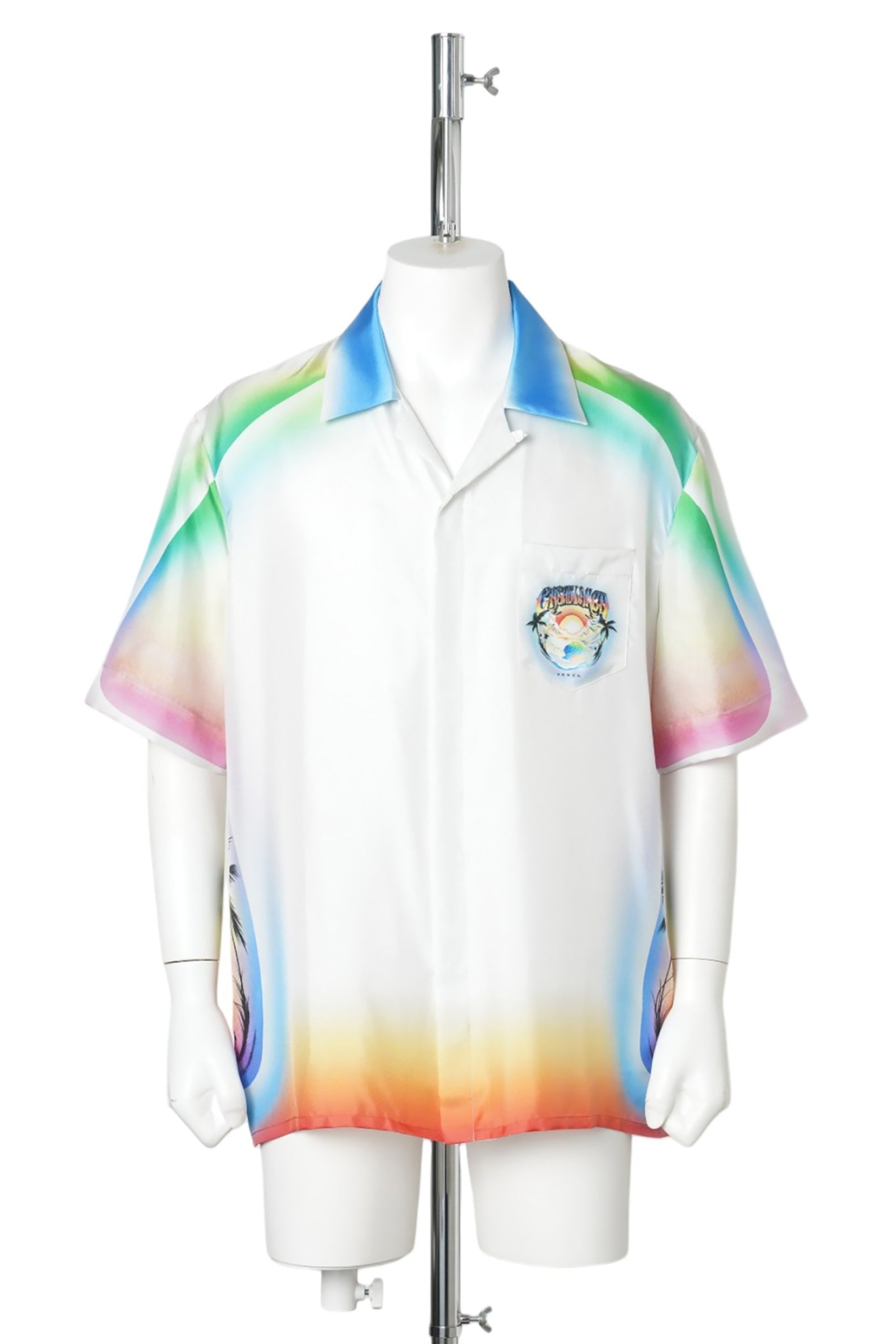 AIRSPRAY CUBAN COLLAR SS SHIRT / CSB086:CASA AIRSPRAY