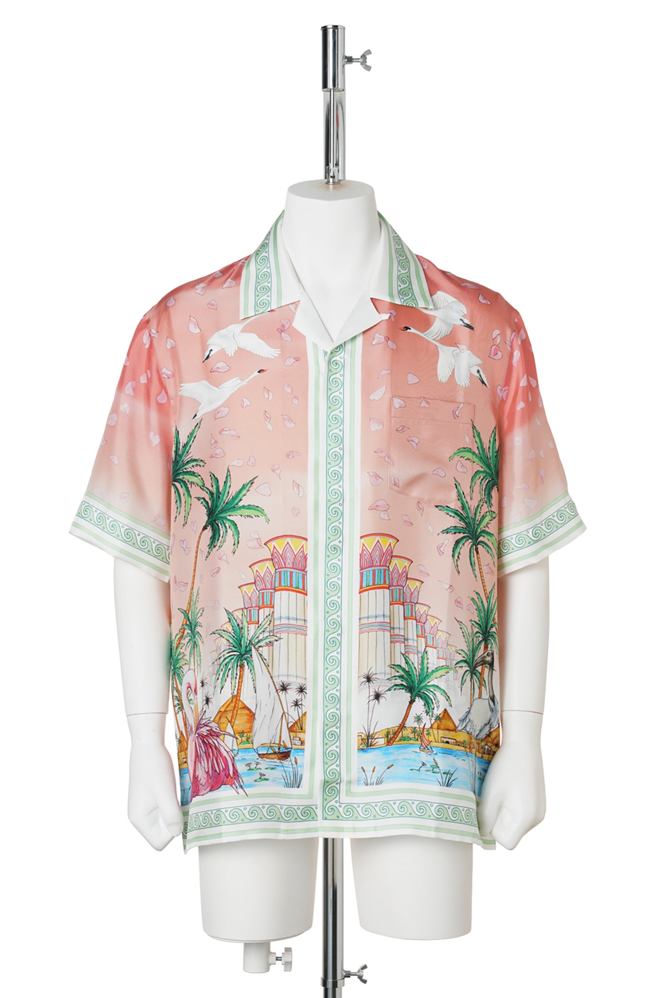 ETHEREAL CUBAN COLLAR SS SHIRT / CSB171:ETHEREAL