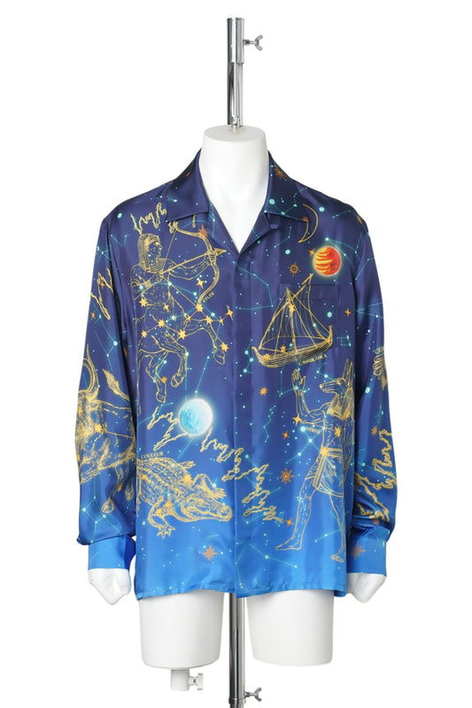 ASTROLOGY CUBAN COLLAR LS SHIRT / CSB056:ASTROLOGY