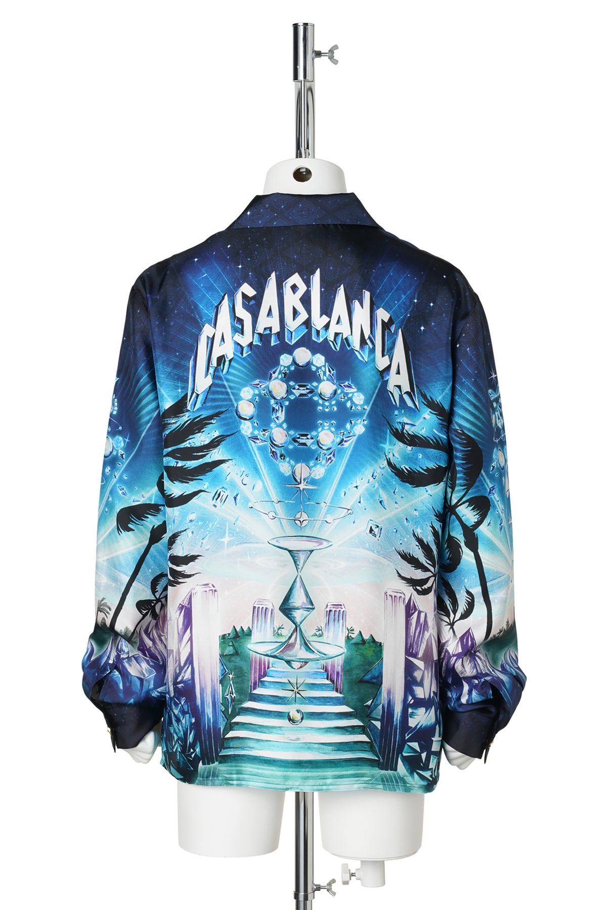 CUBAN COLLAR LS SHIRT / CSB316:CRYSTAL ALCHEMY