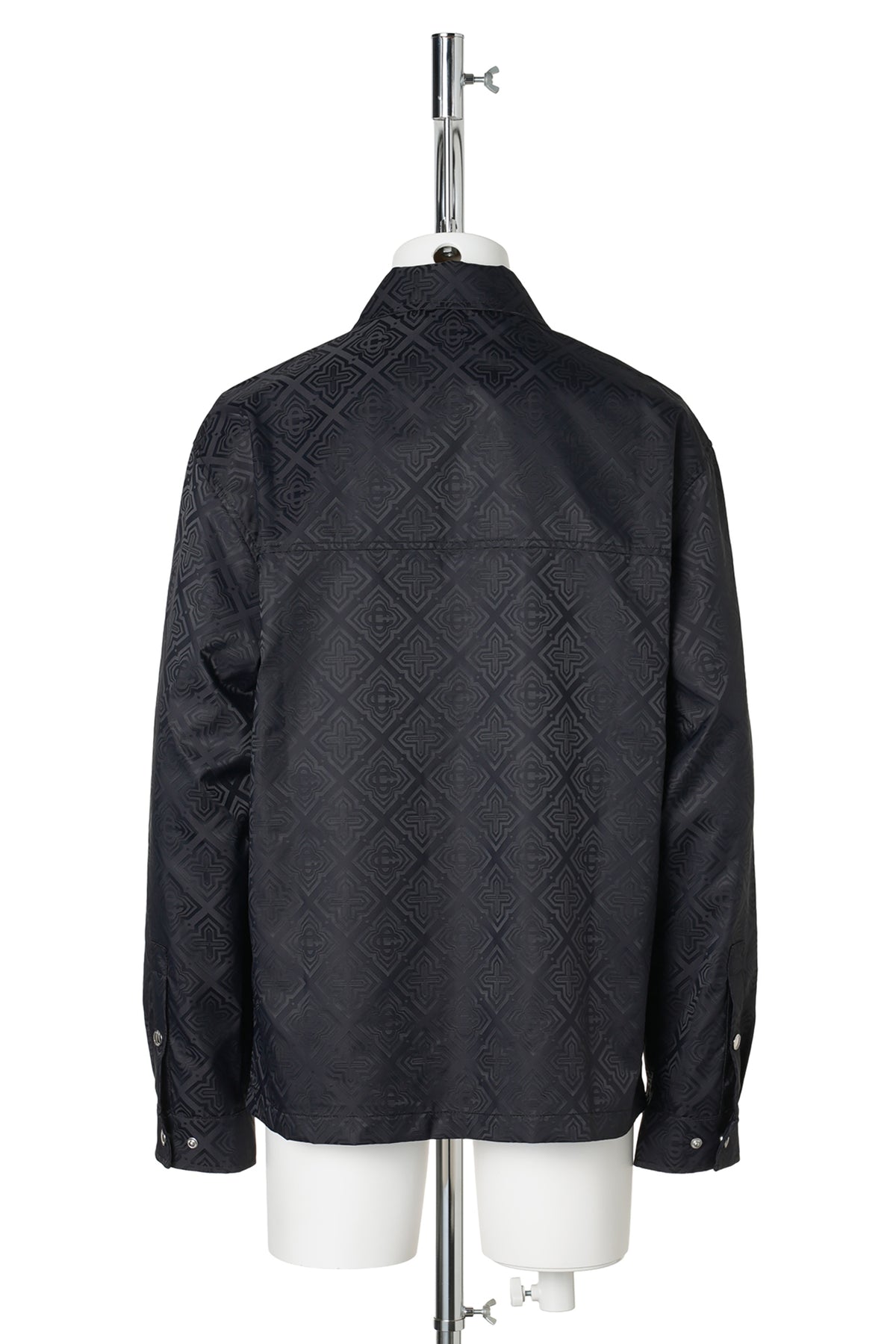 OVERSIZED ZIP SHIRT / CSB229:BLACK RADIATING MONOGRAM