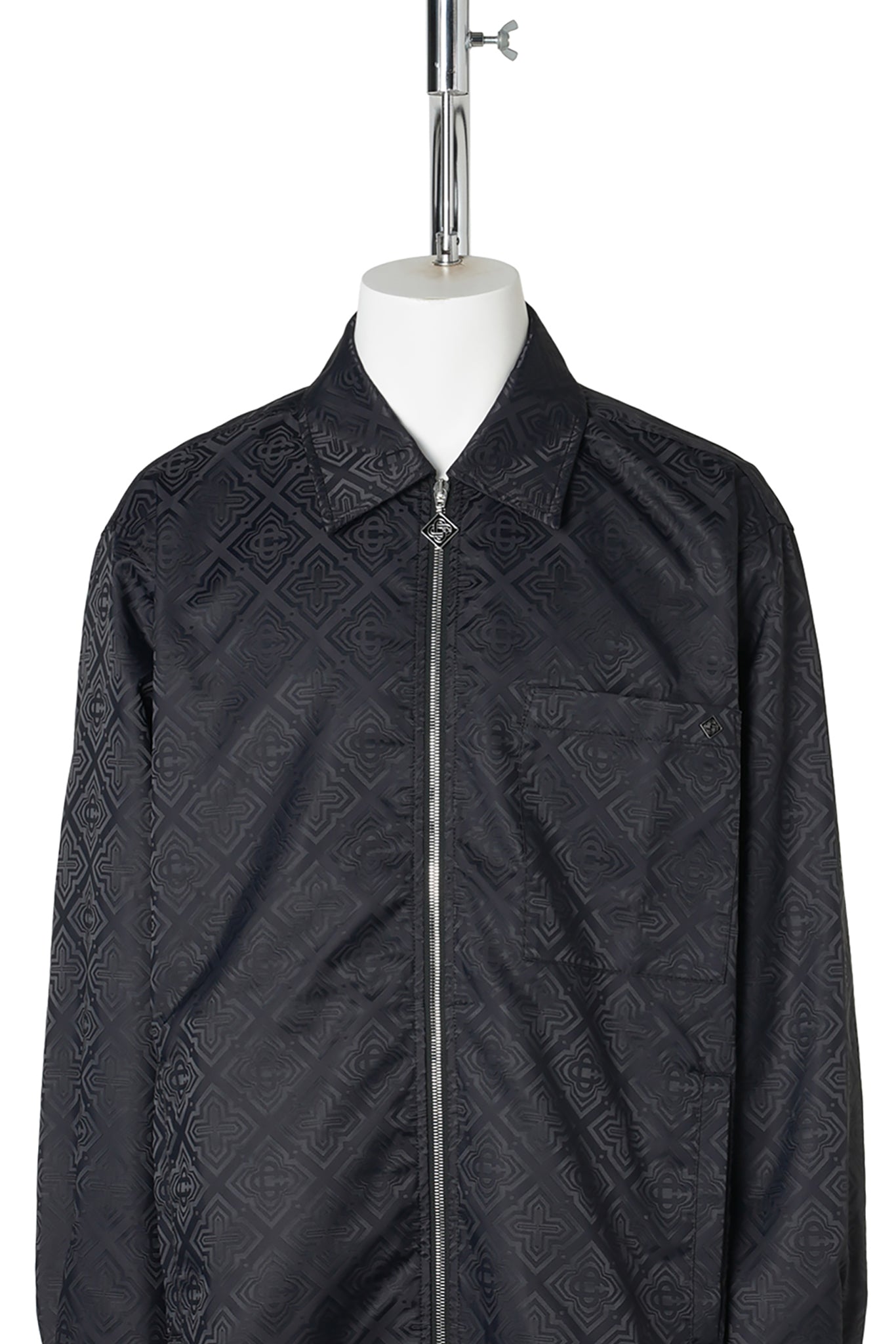 OVERSIZED ZIP SHIRT / CSB229:BLACK RADIATING MONOGRAM