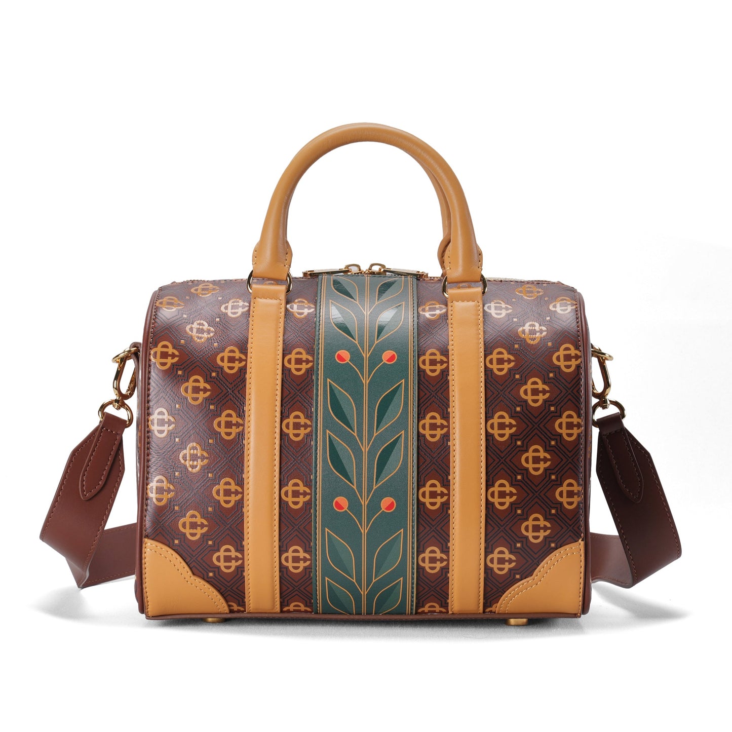 MINI MONOGRAM WEEKENDER / CSB013:BROWN