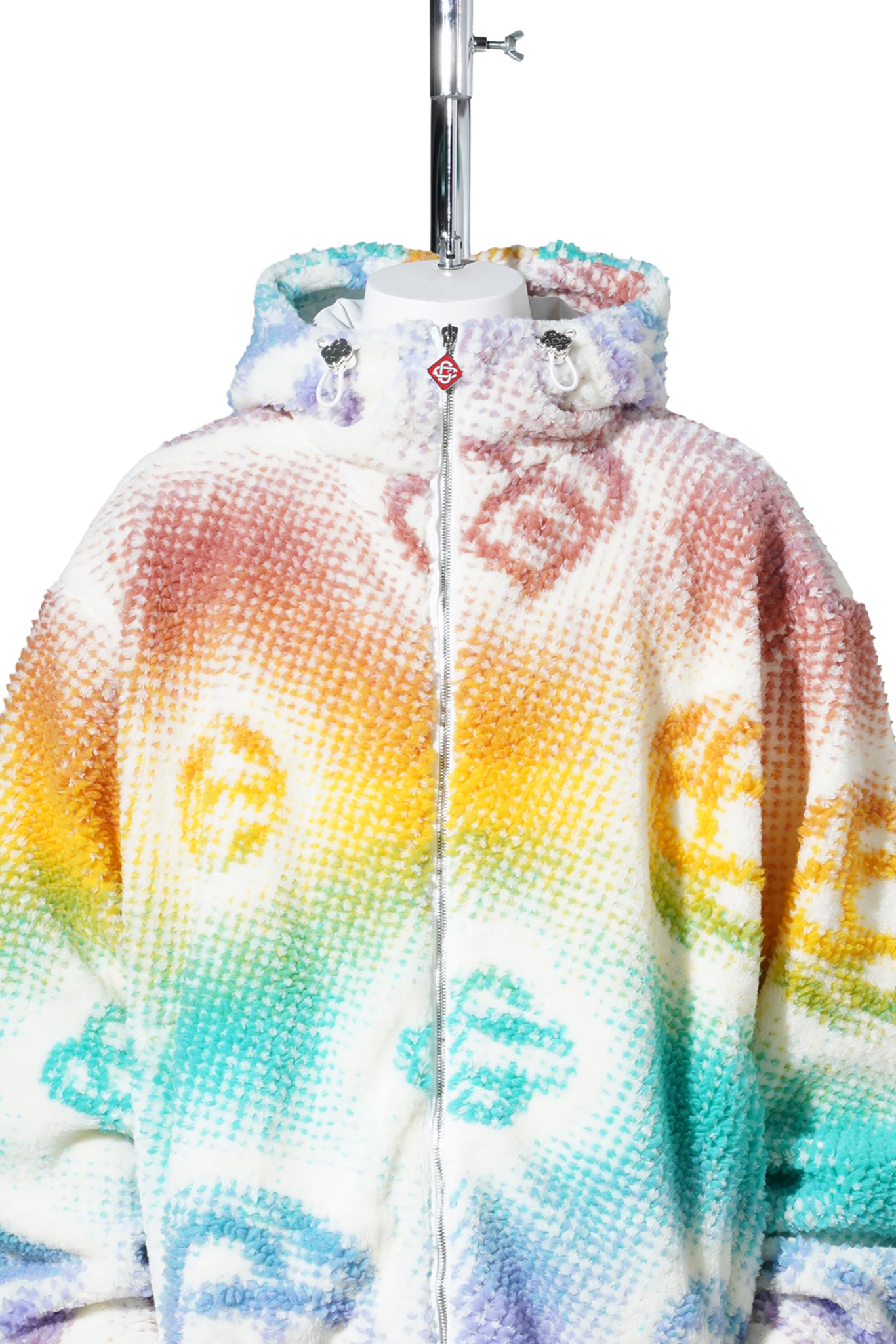 HALFTONE MONOGRAM FLEECE JACKET / CSB093:HALFTONE MONOGRAM