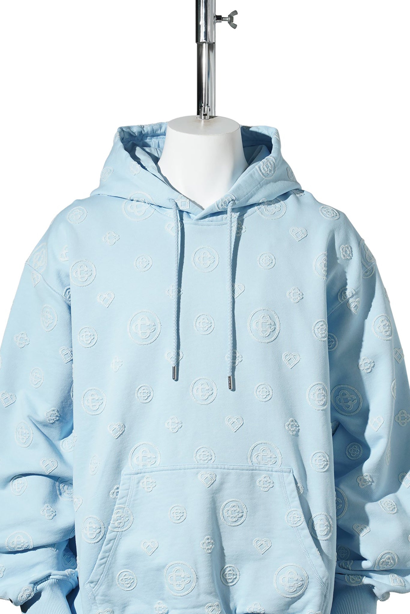 APPLIQUE MONOGRAM HOODED SWEATSHIRT / CSB107:APPLIQUE MONOGRAM