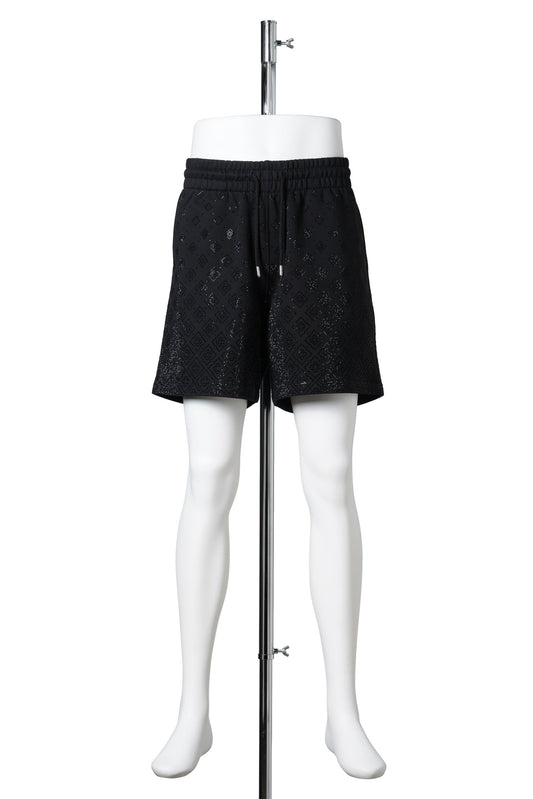 CRYSTAL MONOGRAM SWEATSHORT / CSB065:CRYSTAL MONOGRAM