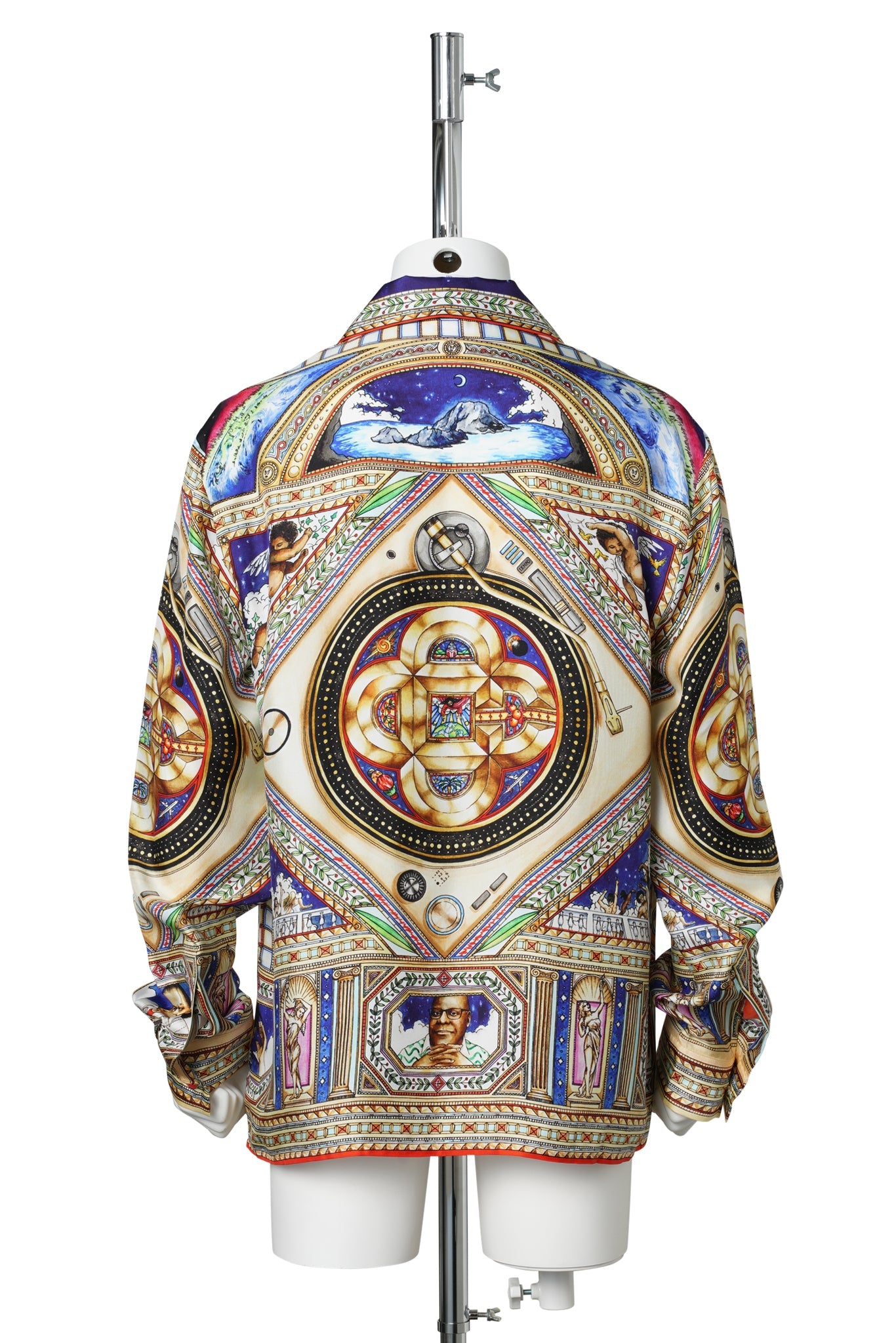 PLAFOND ORNE DE MUSIQUE CUBAN COLLAR LS SHIRT / CSB258:PLAFOND ORNE DE MUSIQUE