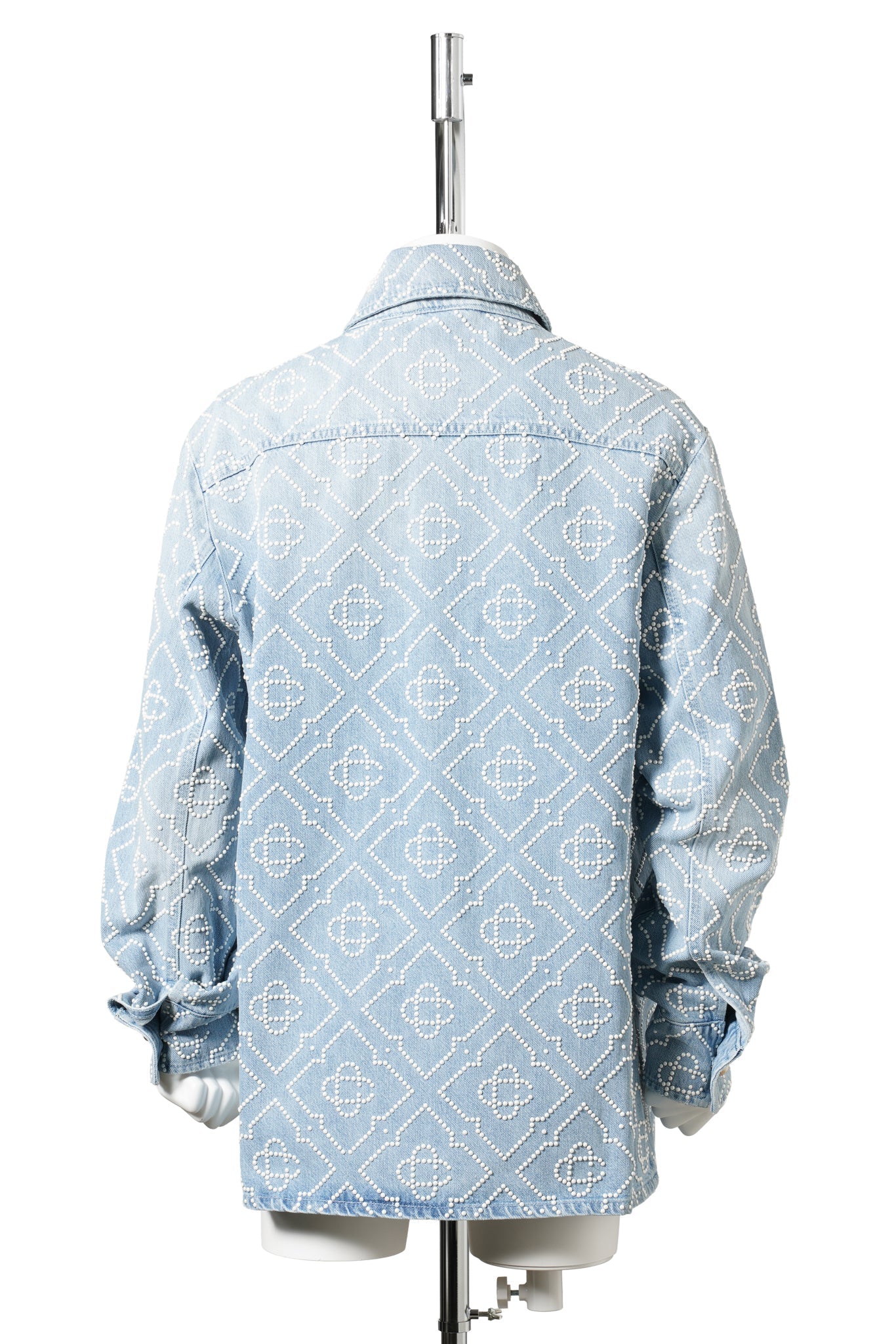 PEARL DENIM SHIRT / CSB245:PEARL MONOGRAM