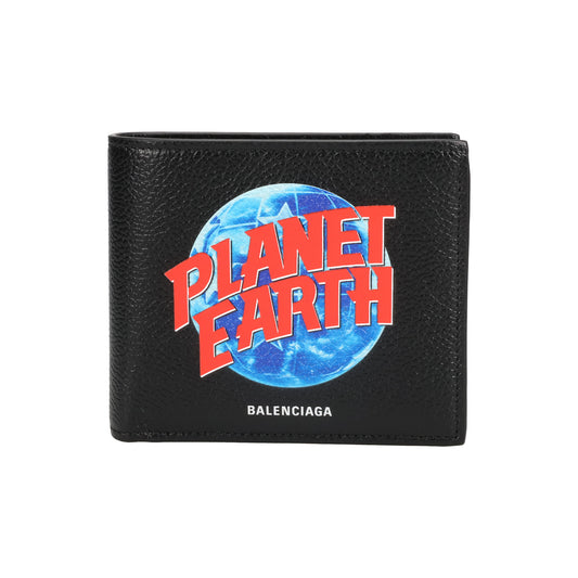 CASH SQUARE FOLDED WALLET / 1075:BLACK/BLUE/RED