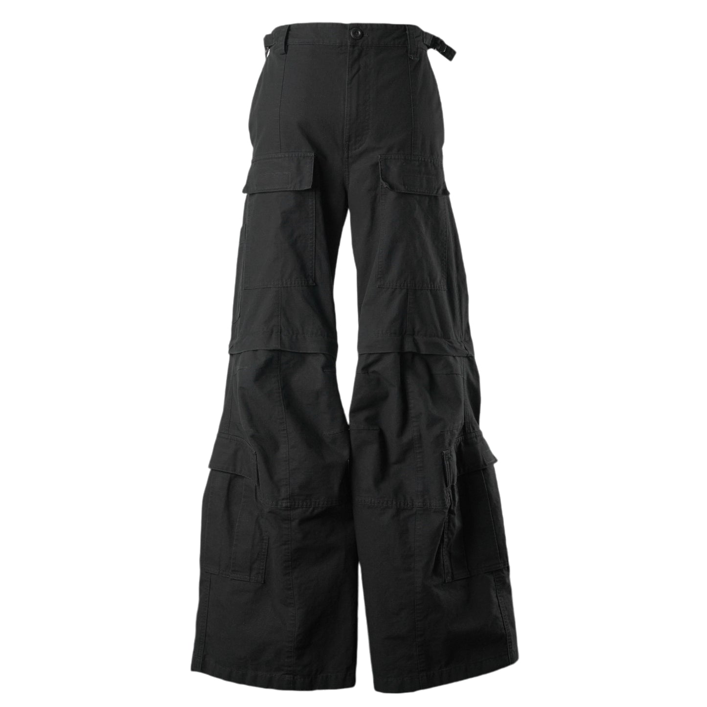 FLARED CARGO PANTS / 1000:BLACK