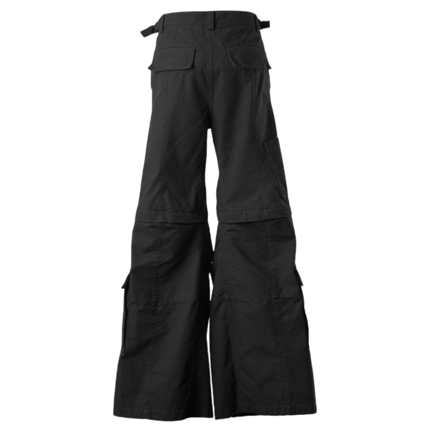 FLARED CARGO PANTS / 1000:BLACK