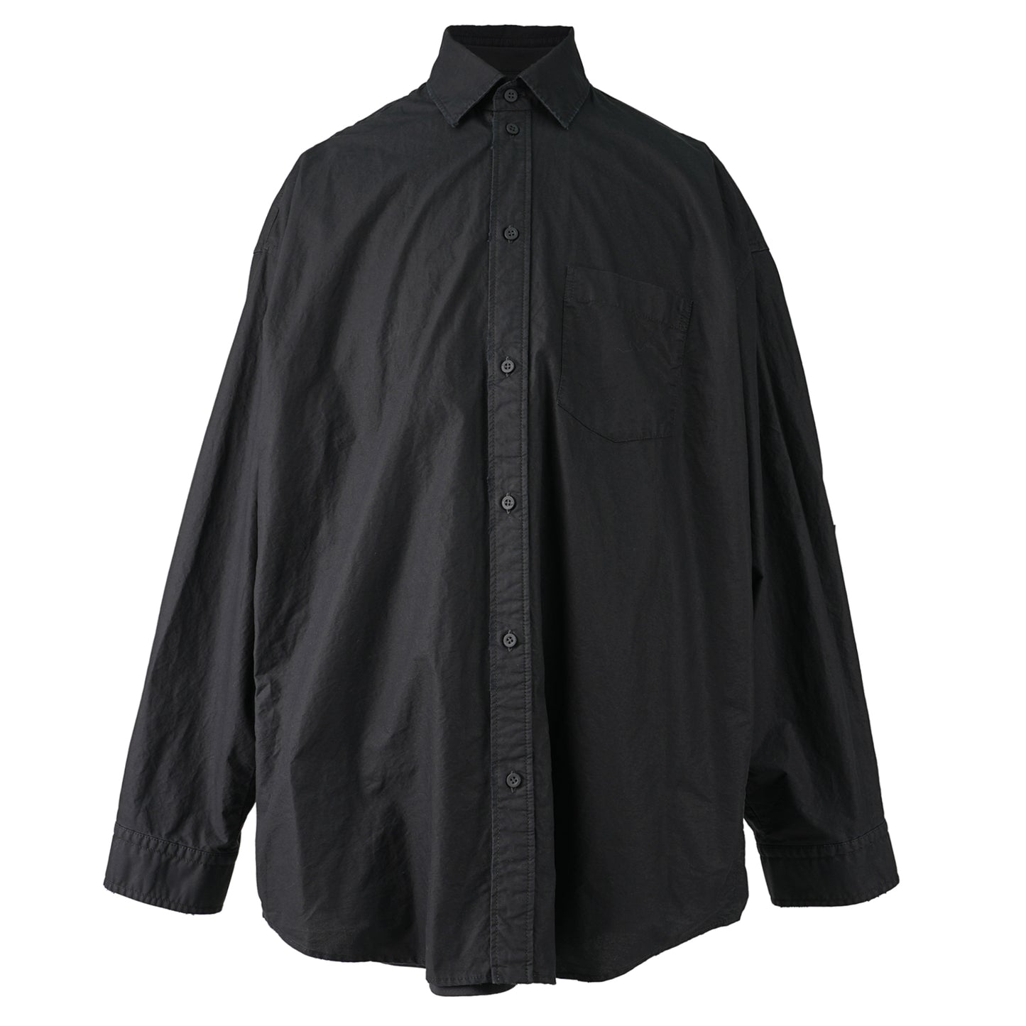 L/S LAYERED SHIRT / 1000:BLACK