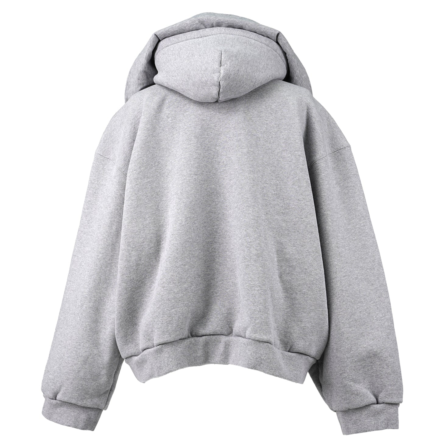 INCOGNITO LINE BOXY ZIP UP HOODED / 1300:HEATHER GREY