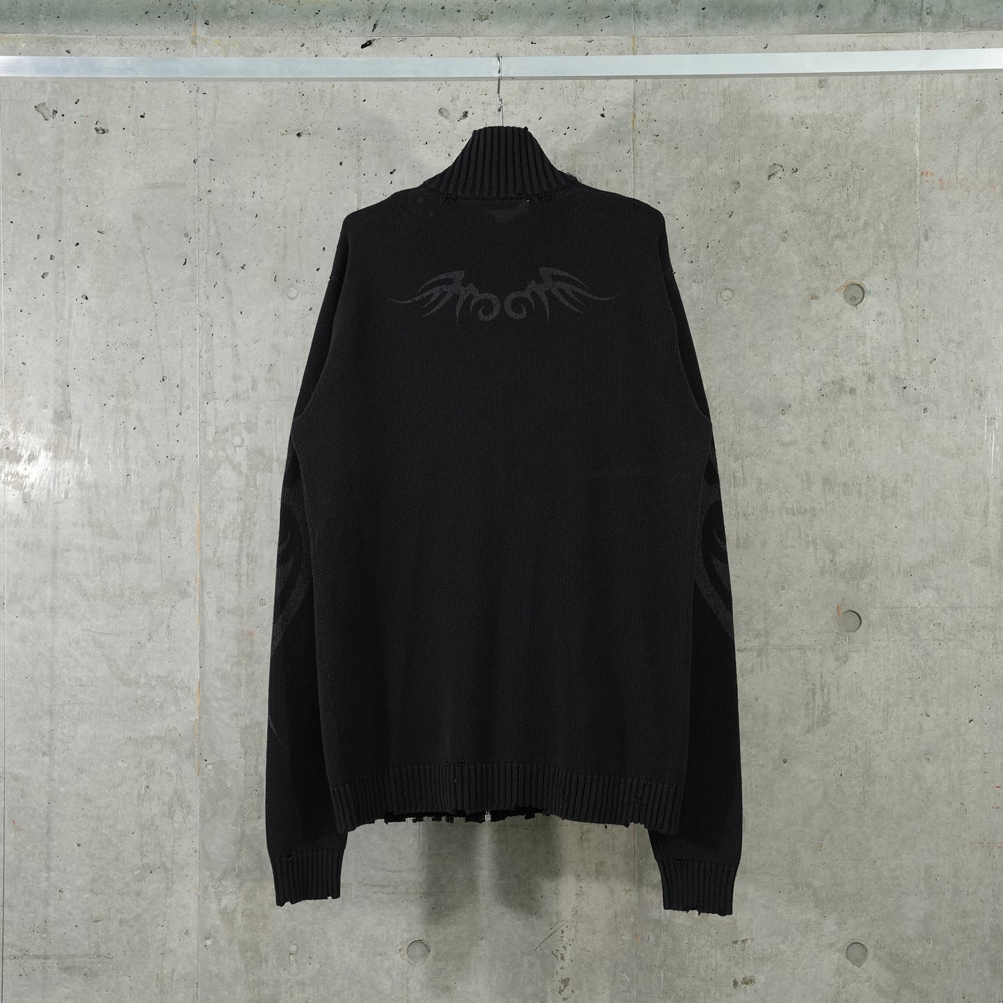 ZIP-UP CARDIGAN / 1000:BLACK