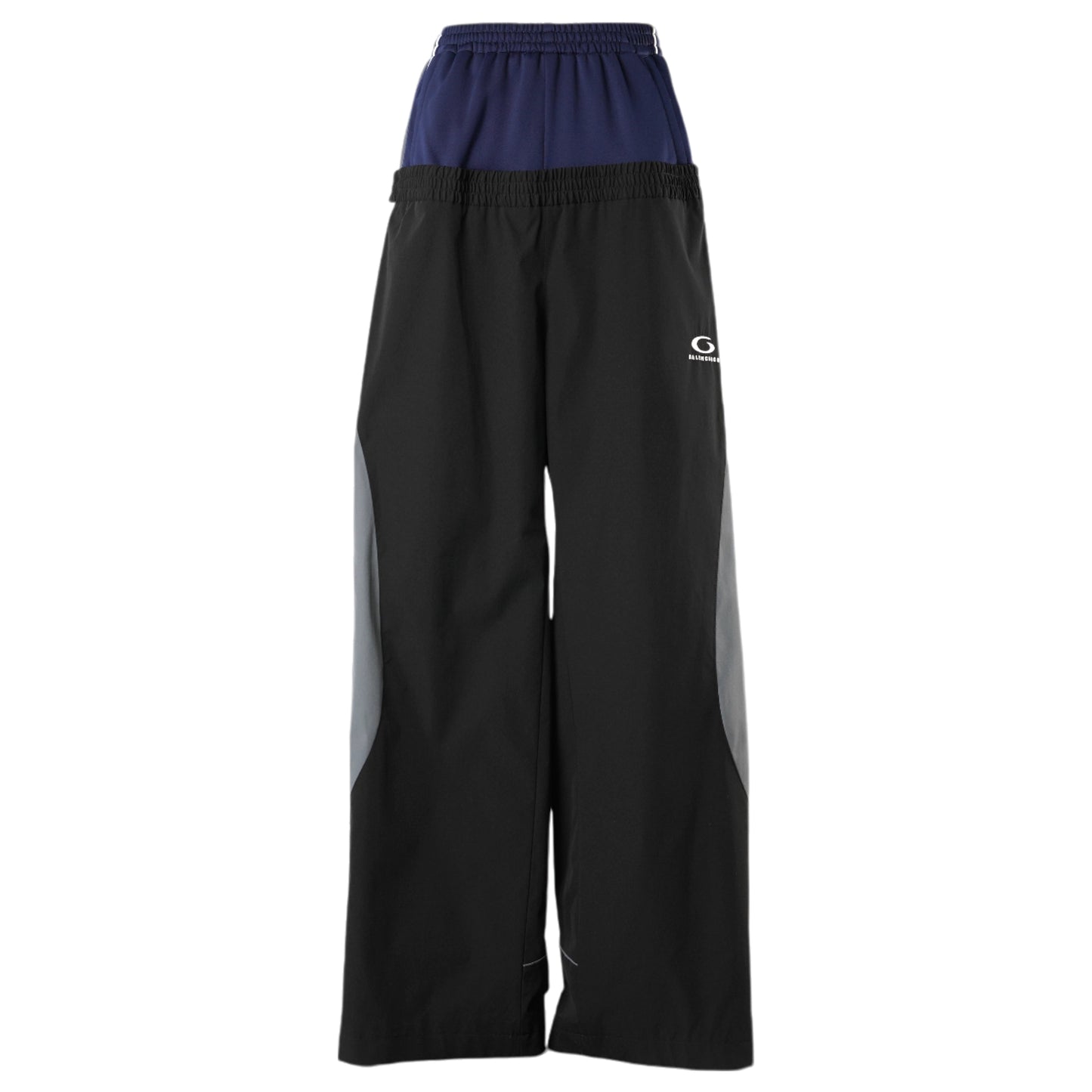 CUT-UP TRACKSUIT PANTS / 1000:BLACK