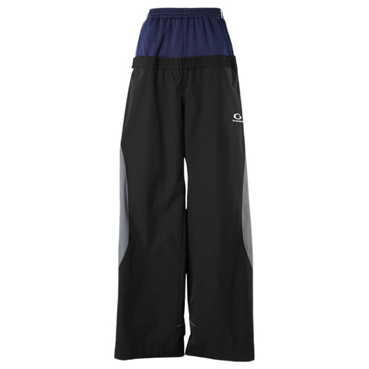 CUT-UP TRACKSUIT PANTS / 1000:BLACK