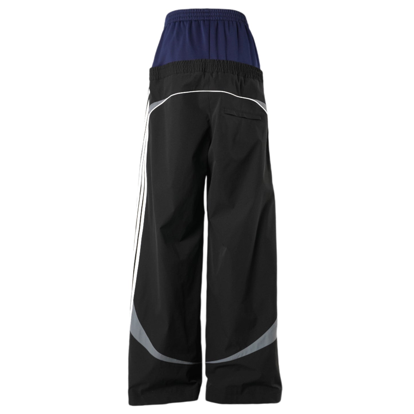 CUT-UP TRACKSUIT PANTS / 1000:BLACK