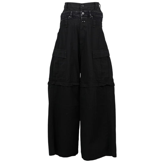 LAYERED CARGO PANTS / 1000:BLACK