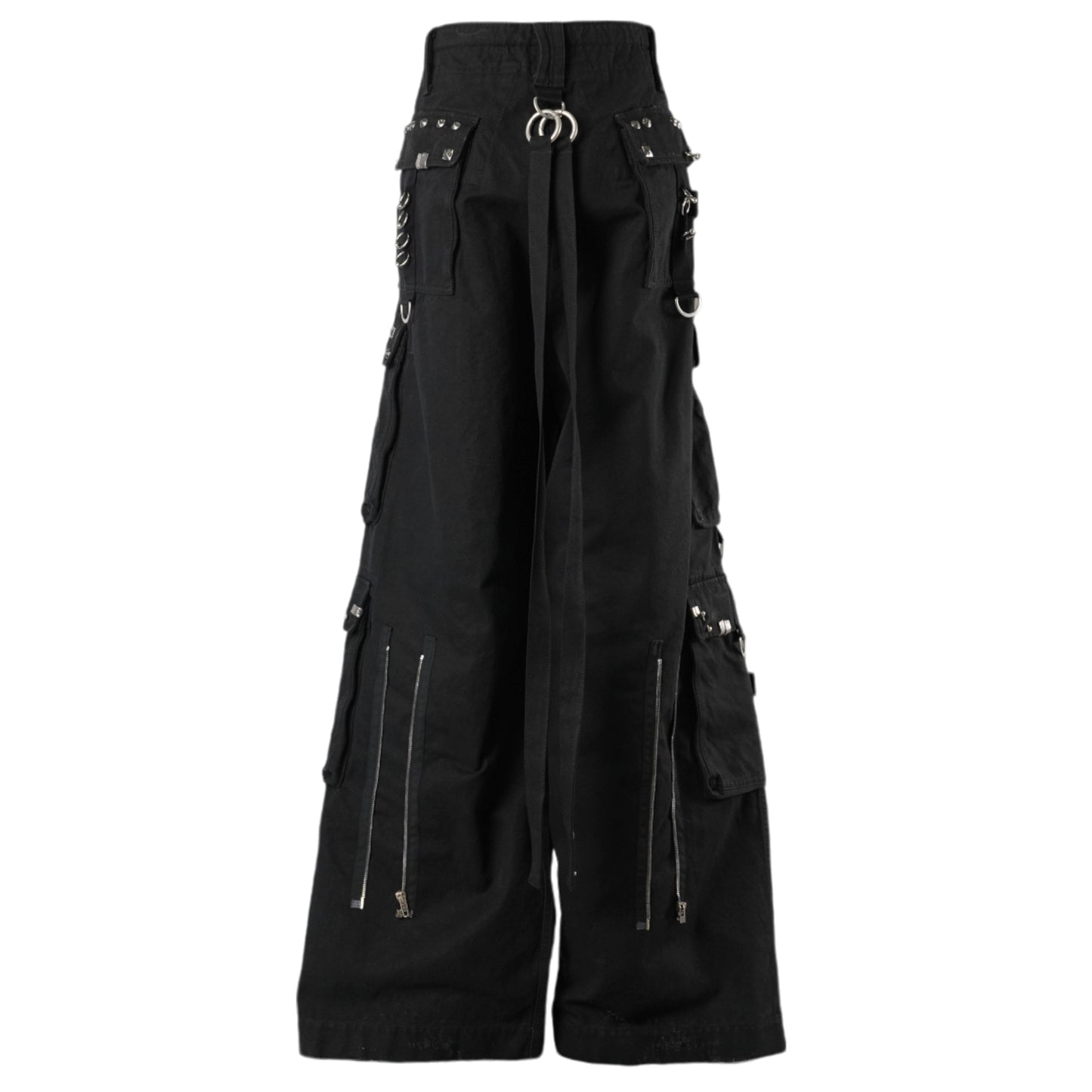 STUDDED CARGO PANTS / 1064:DEEP BLACK