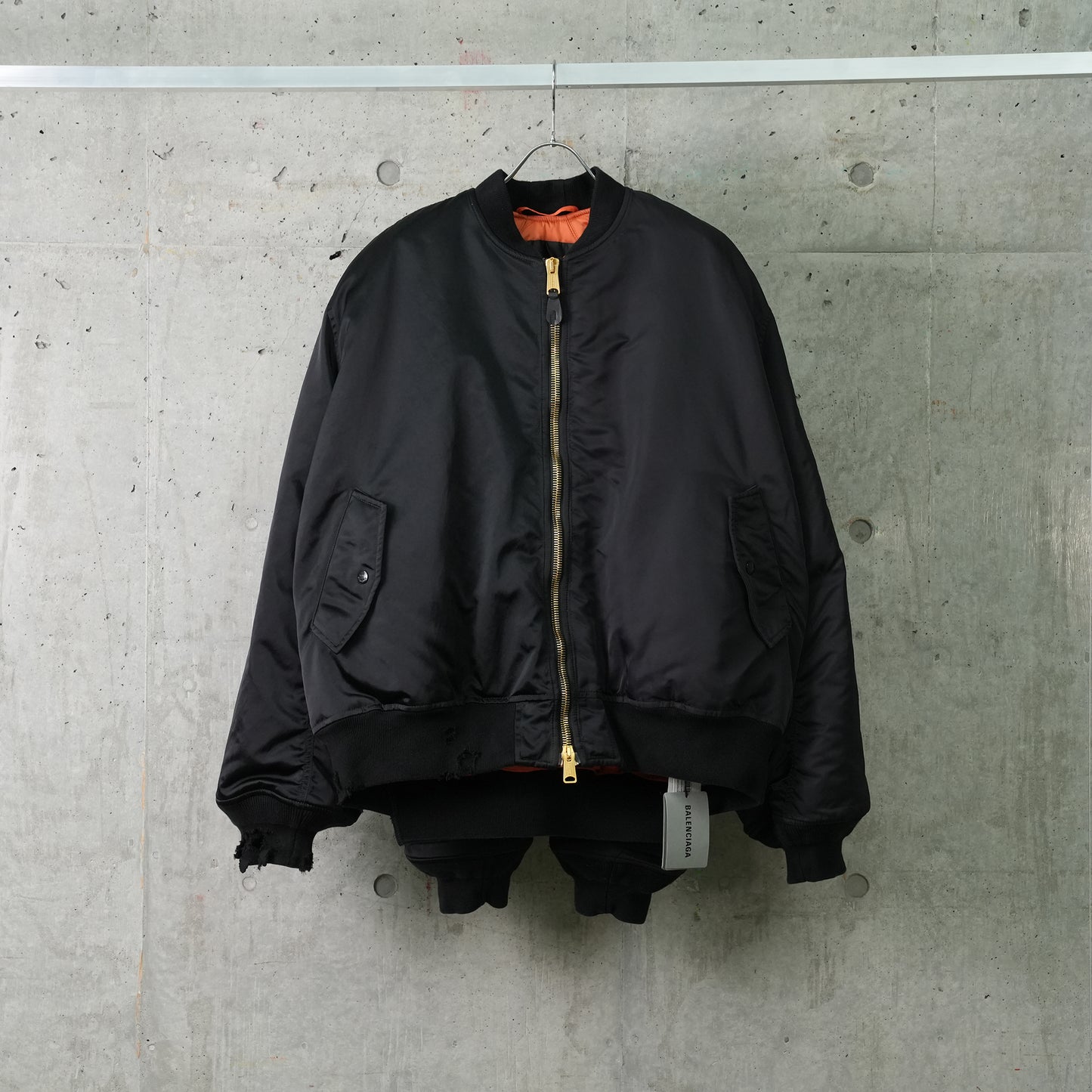 DOUBLE SLEEVE BOMBER / 1000:BLACK